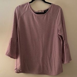 Ostrich print mauve top